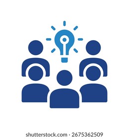 Icono de lluvia de ideas Mini Icono de ilustración. Uso Para El Concepto Moderno, Impresión, Ui, Ux Kit, Web Y Desarrollo De App. Vector Relacionado Con La Oficina, La Educación, El Examen Y Más