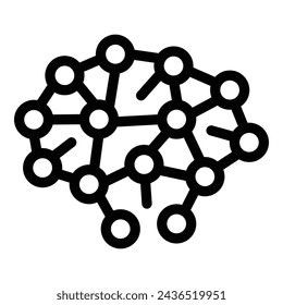 Brainstorm icon outline vector. Decision making. Team meeting solution research
