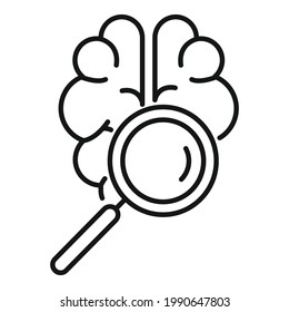 Brainstorm icon. Outline Brainstorm vector icon for web design isolated on white background