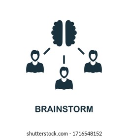 Brainstorm icon. Simple illustration from startup collection. Creative Brainstorm icon for web design, templates, infographics and more