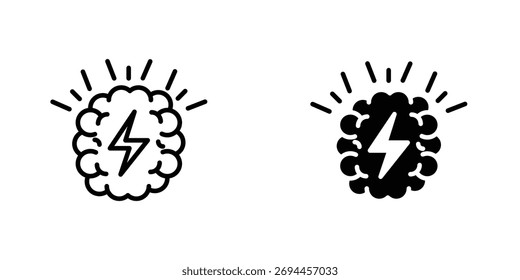 Icono de lluvia de ideas Ilustración vectorial simple para gráficos y Diseño web.