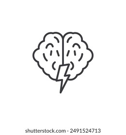 Brainstorm icon symbol design collection