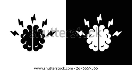 Brainstorm icon symbol illustration doodle design