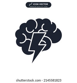 Brainstorm-Symbol-Vorlage für Grafik- und Webdesign-Kollektion Logo, Vektorgrafik