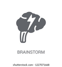 Brainstorm icon. Trendy Brainstorm logo concept on white background from Startup Strategy and Success collection. Suitable for use on web apps, mobile apps and print media.