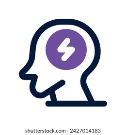 icono de lluvia de ideas. icono de tono dual vectorial para su sitio web, móvil, presentación y diseño de logotipo.