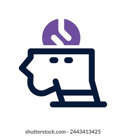 brainstorm icon. vector dual tone icon for your website, mobile, presentation, and logo design.
