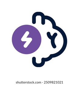 brainstorm icon. vector dual tone icon for your website, mobile, presentation, and logo design.