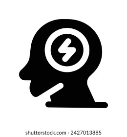 icono de lluvia de ideas. icono de glifo vectorial para su sitio web, móvil, presentación y diseño de logotipo.