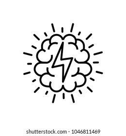 Brainstorm icon, vector illustration