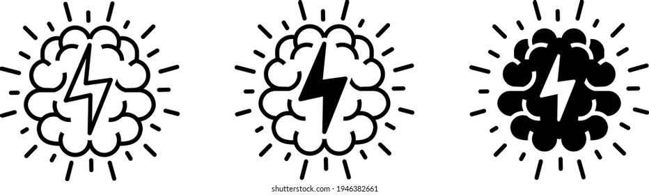 Icono de tormenta de ideas , ilustración vectorial