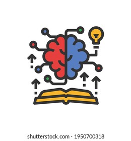 Icono de lluvia de ideas Ilustración vectorial .