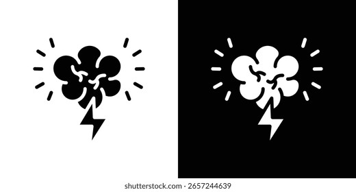 Brainstorm icon Vector Logo Template for graphic and web design.
