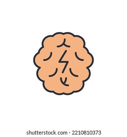 Brainstorm icons  symbol vector elements for infographic web