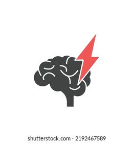 Brainstorm Blitzsymbole Symbol Vektorelemente für Infografik-Web