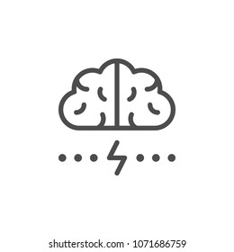 Brainstorm line icon