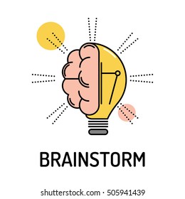 BRAINSTORM Line Icon