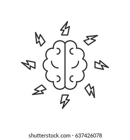 Brainstorm line icon