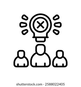 brainstorm line icon. vector icon for your website, mobile, presentation, and logo design.