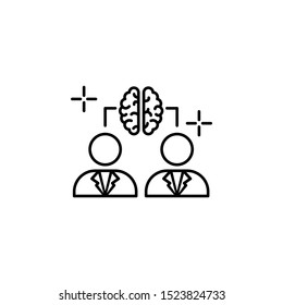 Brainstorm men brain icon. Element of brain concept