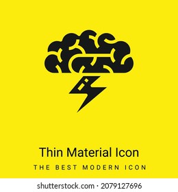 Brainstorm minimal bright yellow material icon