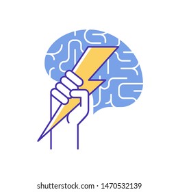 Brainstorm modern concept, vector illustration.