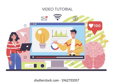 Brainstorm online service or platform. New idea generation