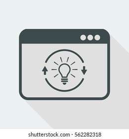 Brainstorm online - Vector icon for computer website or application