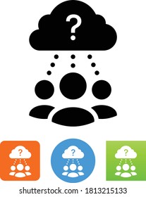 Brainstorm Teamwork Group Think Vector Icon