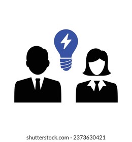 Brainstorm Think Icon, Vector graphics