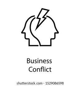 brainstorm vector, business conflict , creative, idea