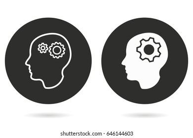 Brainstorm vector icon. Illustration isolated for graphic and web design.
