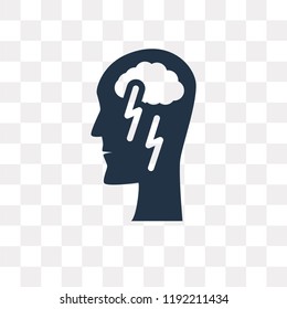 Brainstorm vector icon isolated on transparent background, Brainstorm transparency concept can be used web and mobile