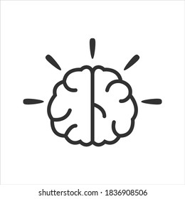 Brainstorm Vector Icon On White Background Stock Vector (Royalty Free ...