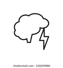 brainstormin icon vector line design