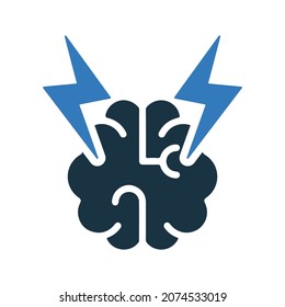 Brainstorming, brainstorm, think icon. Simple editable vector design isolated on a white background.