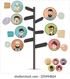 Brainstorming business concept modern design infographic