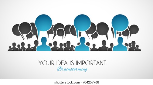 Brainstorming concepual image with hand drawn business doodle background and infographic elements.