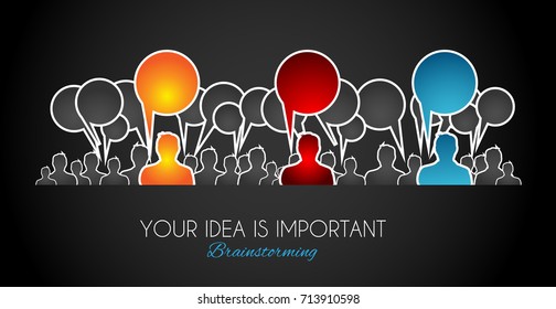 Brainstorming concepual image with hand drawn business doodle background and infographic elements.