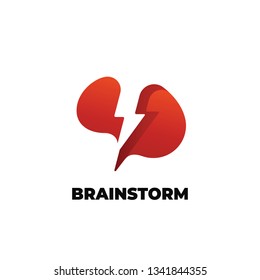 Brainstorming creative idea abstract icon.