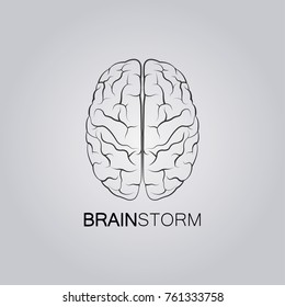 Brainstorming creative idea abstract icon.