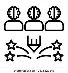 Brainstorming Creative idea Generation icon