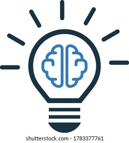 Lluvia de ideas, diseño de iconos de ideas creativas