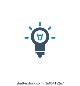 Brainstorming, creativity icon (vector illustration)