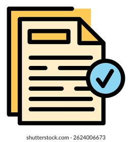 Brainstorming files icon. Outline Brainstorming files vector icon for web design isolated on white background color flat