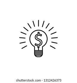 brainstorming, finance icon. Simple thin line, outline vector of Business management icons for UI and UX, website or mobile application