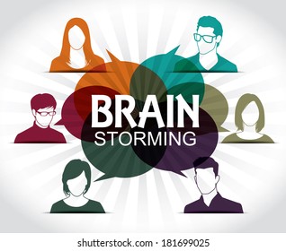 Brainstorming con un grupo de personas