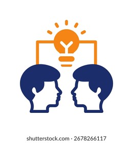 Ícone de debate - ilustração de vetor de glifo de cor