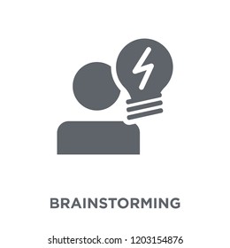 Brainstorming icon. Brainstorming design concept from  collection. Simple element vector illustration on white background.
