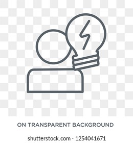 Brainstorming icon. Brainstorming design concept from  collection. Simple element vector illustration on transparent background.